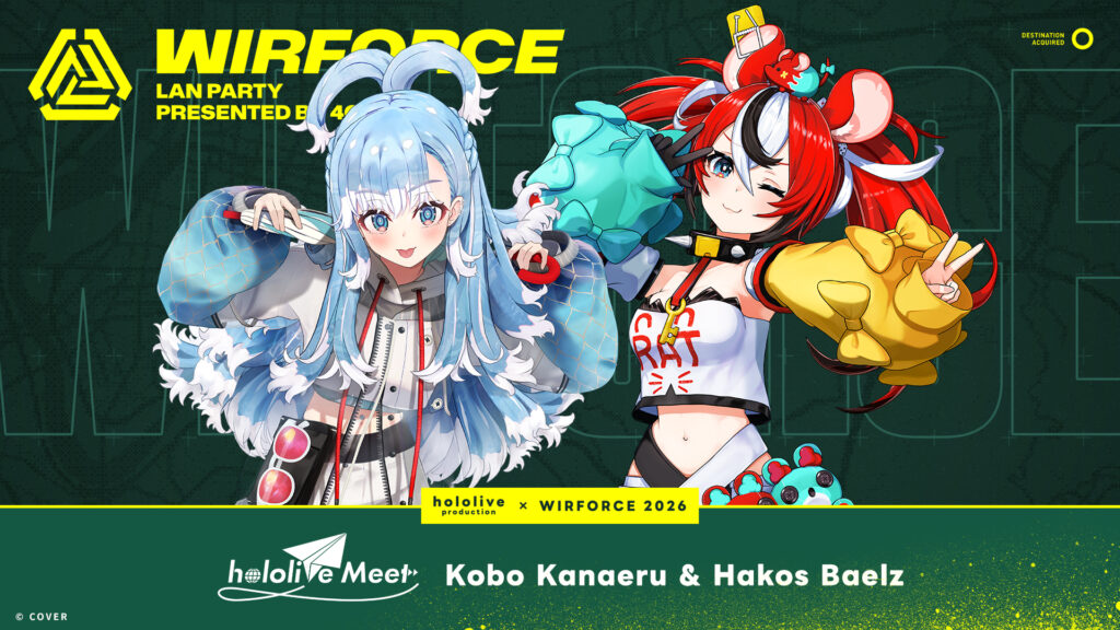 hololive Meet首度降臨WirForce舞台！Kobo Kanaeru與Hakos Baelz見面會驚喜公開，入場應援套票7/13開賣