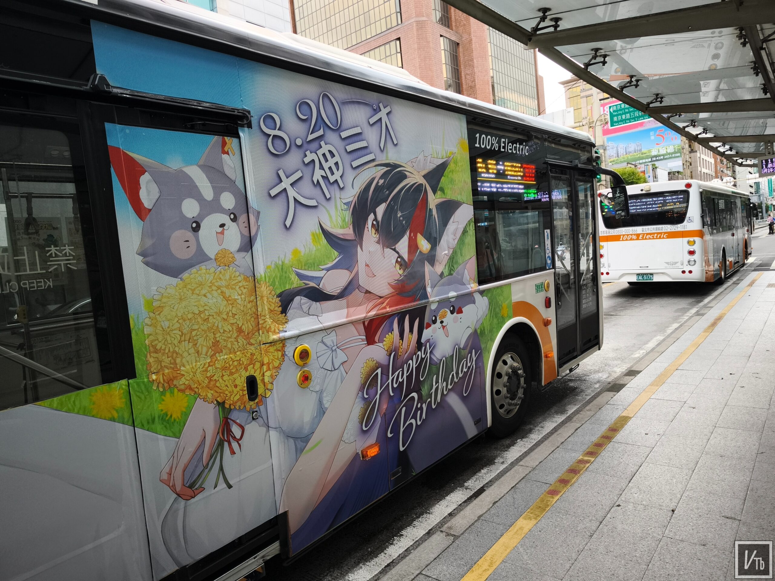 大神ミオ生日應援,307公車現身台北街頭 圖 3