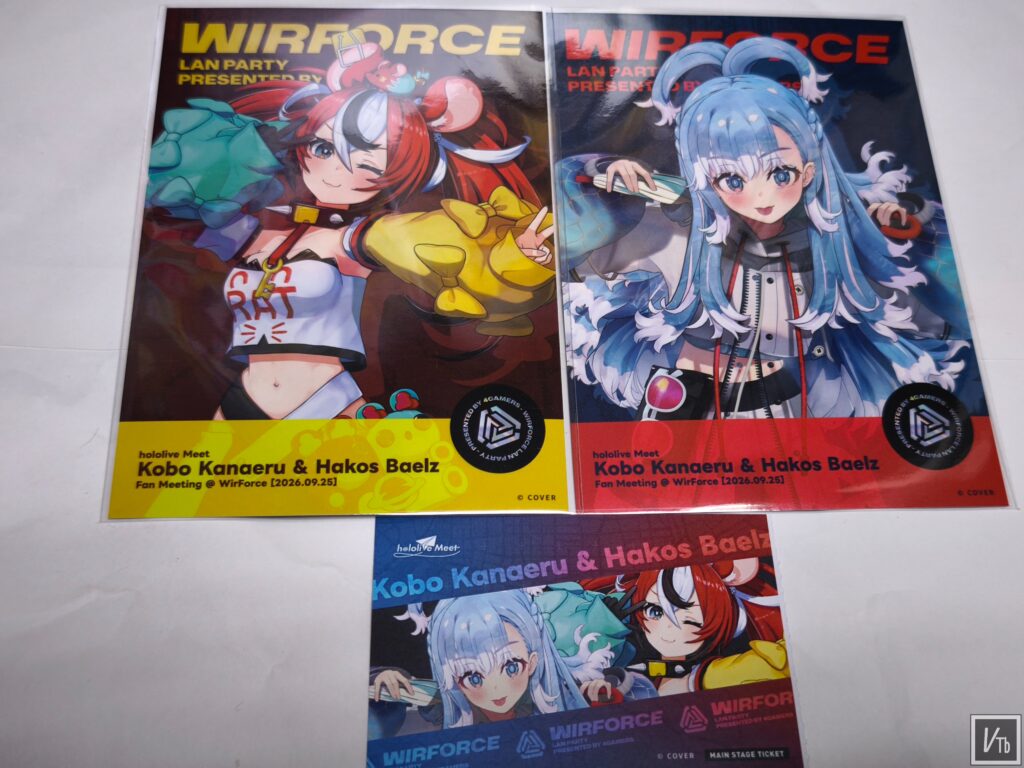 WirForce 2026 hololive Meet 戰利品holo meet特典。現場拍攝。