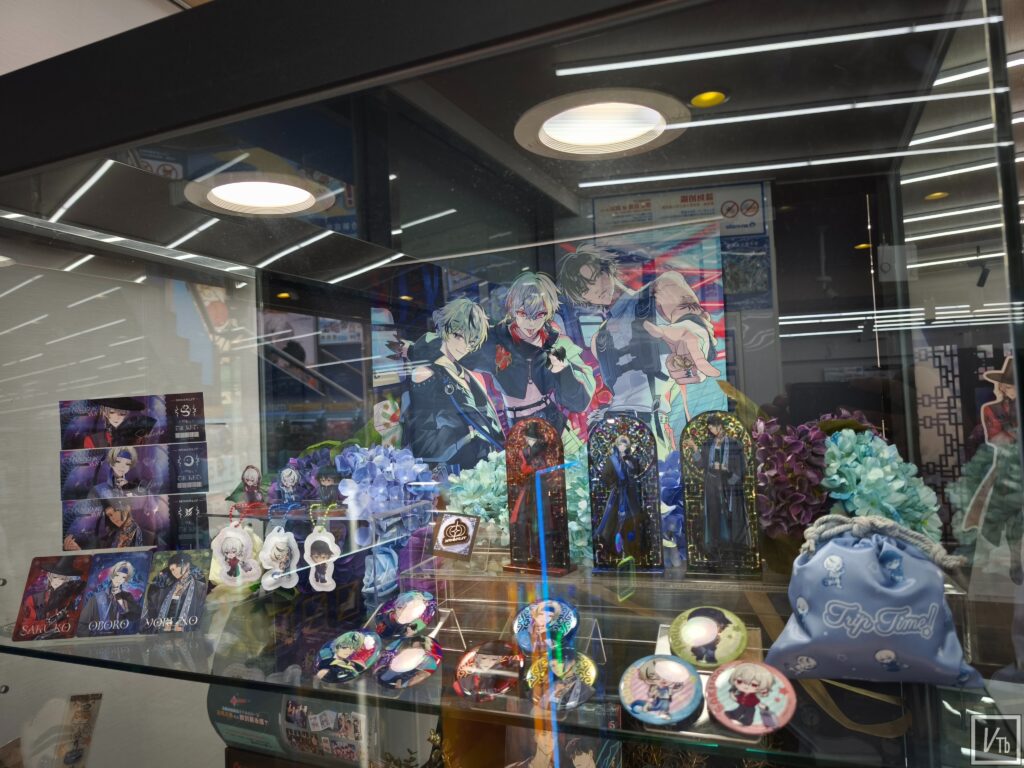 月蝕屋二週年 子午計畫 animate 佈置商品展示。現場拍攝。